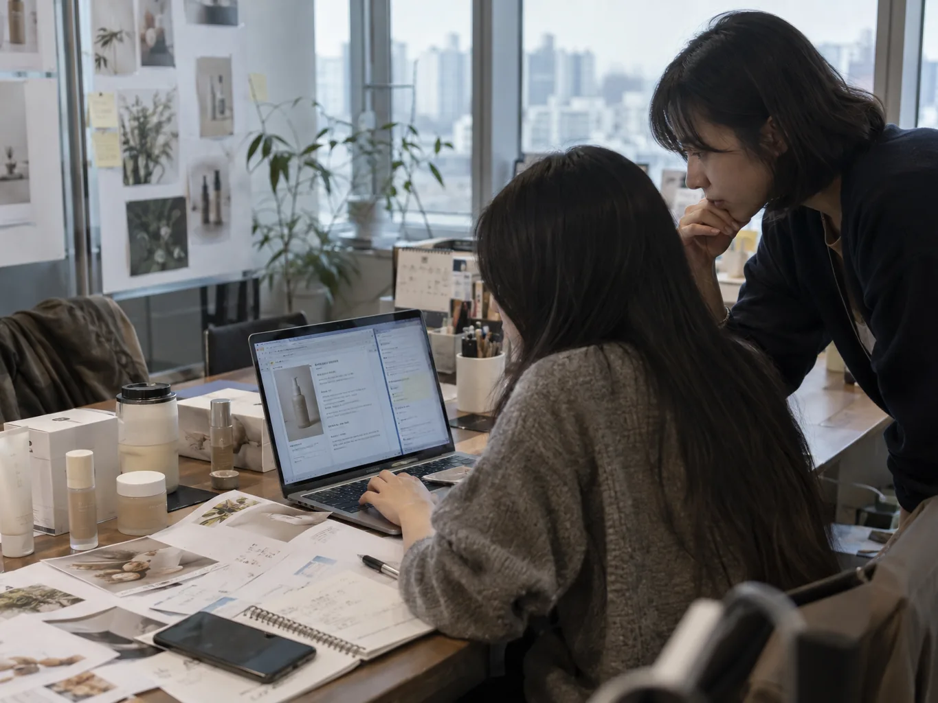 AI 도구 개발 작업 모습